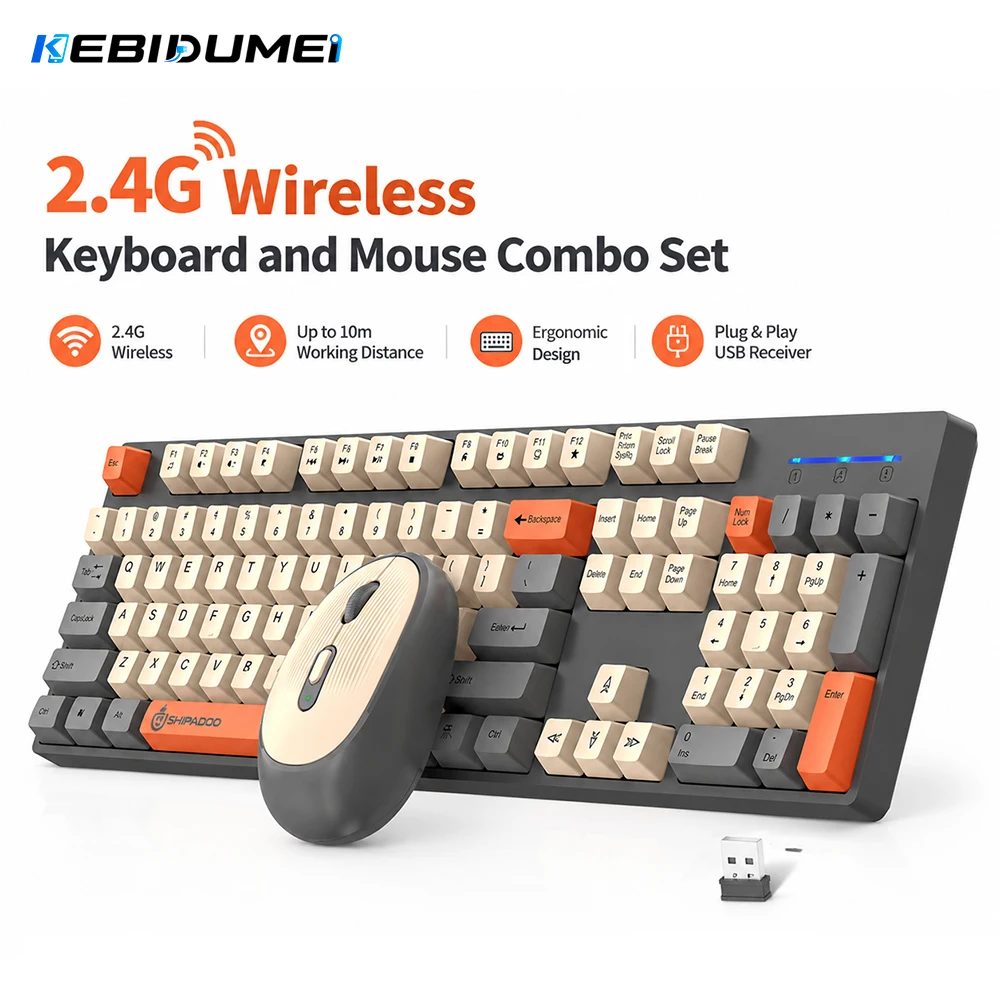 Gaming Accessories Combo - KEBIDUMEI Set combinato tastiera e mouse