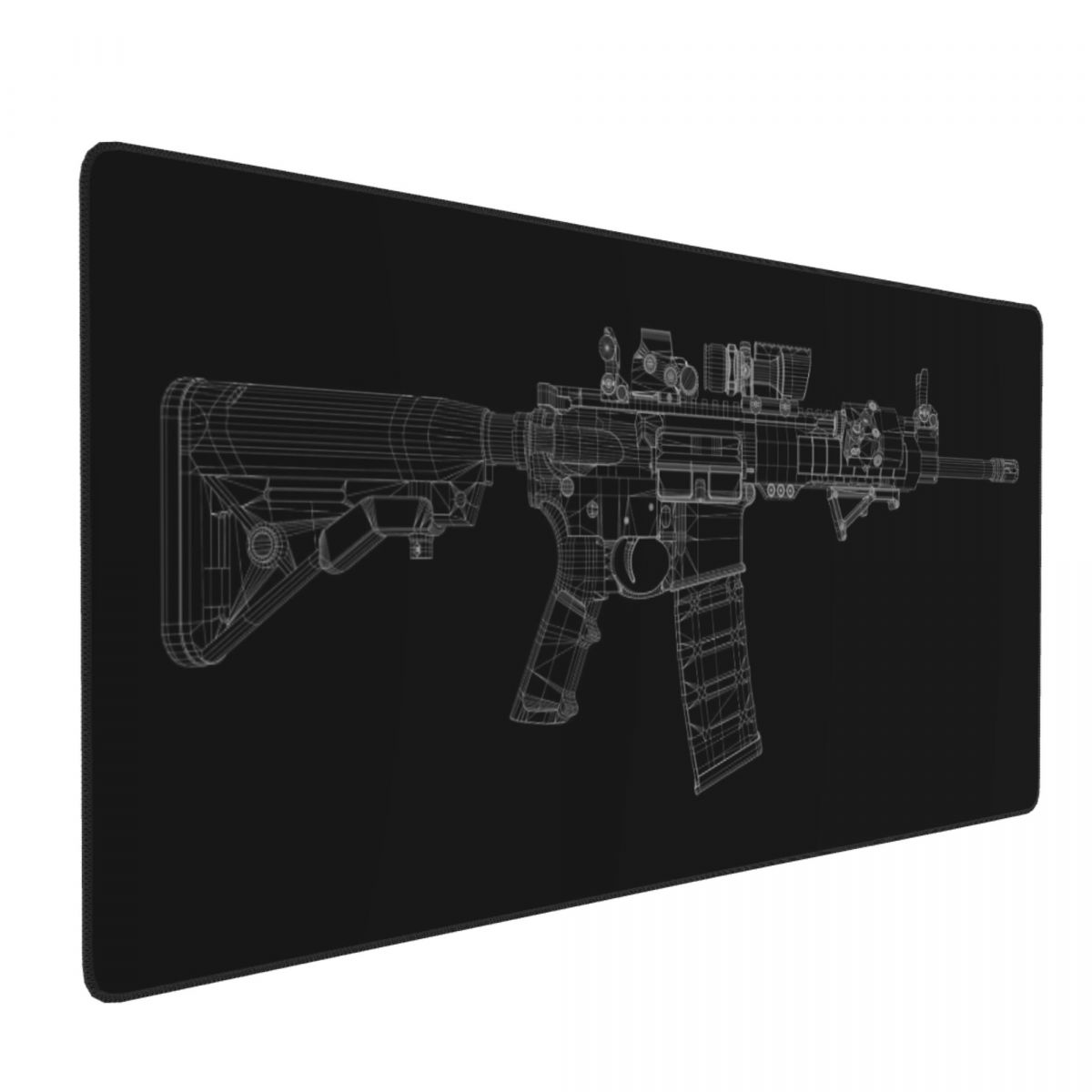 Gaming Accessories Drawing - Tappetino per Mouse Grande con Disegni