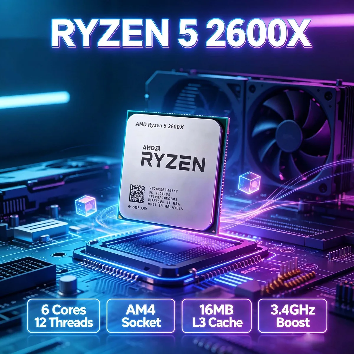 AMD Ryzen 5 2600X CPU AM4 12nm - Amd Cpu Ryzen 5 recensione e prezzo