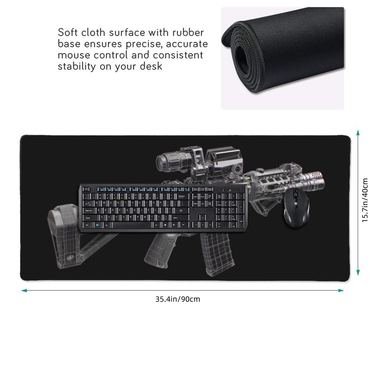 Tappetino per Mouse Grande con - Gaming Accessories Drawing recensione e prezzo