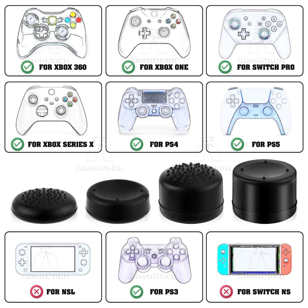 8PCS Thumb Grip Cap Controller - Gaming Accessories For Ps5 recensione e prezzo