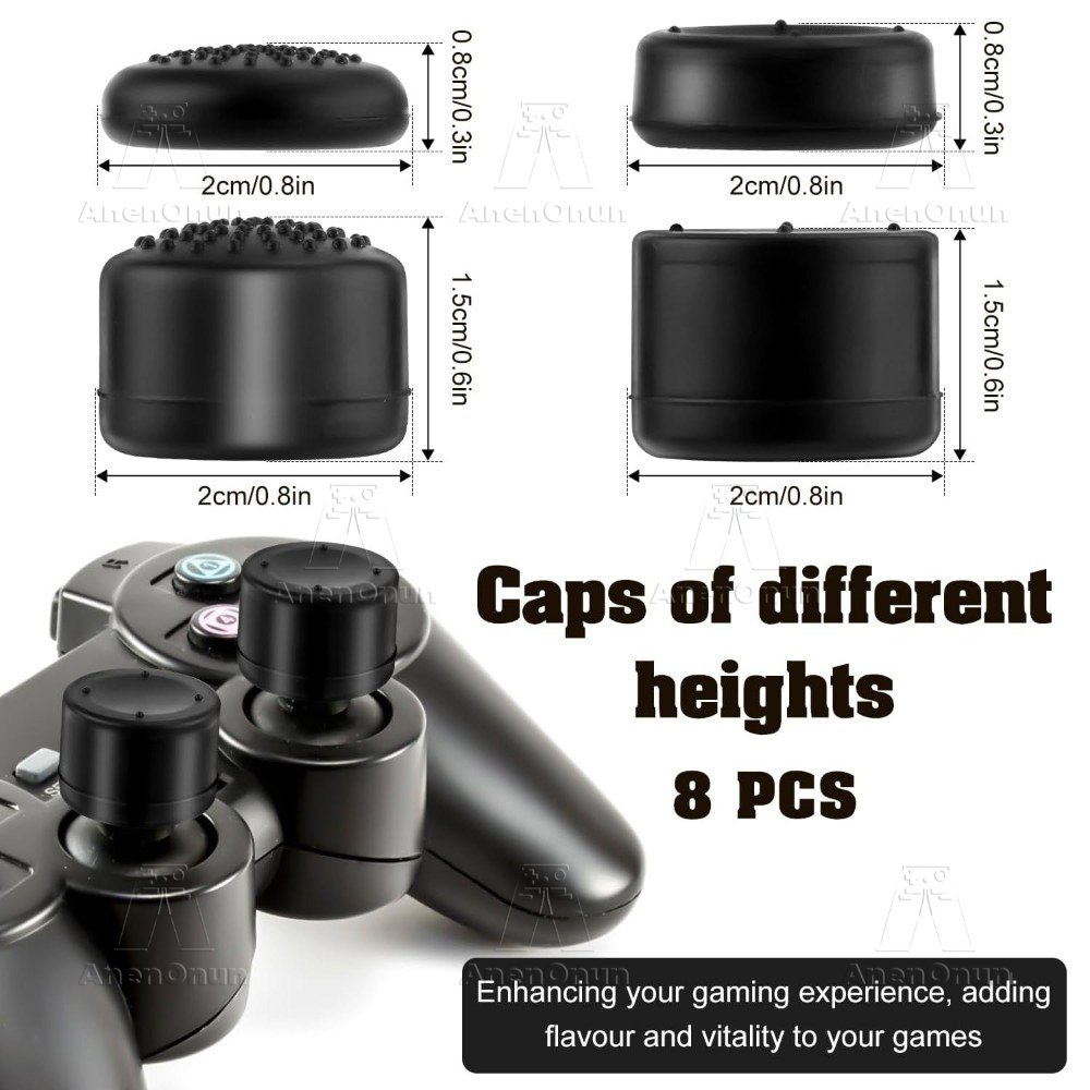 8PCS Thumb Grip Cap Controller - Gaming Accessories For Ps5 recensione e prezzo