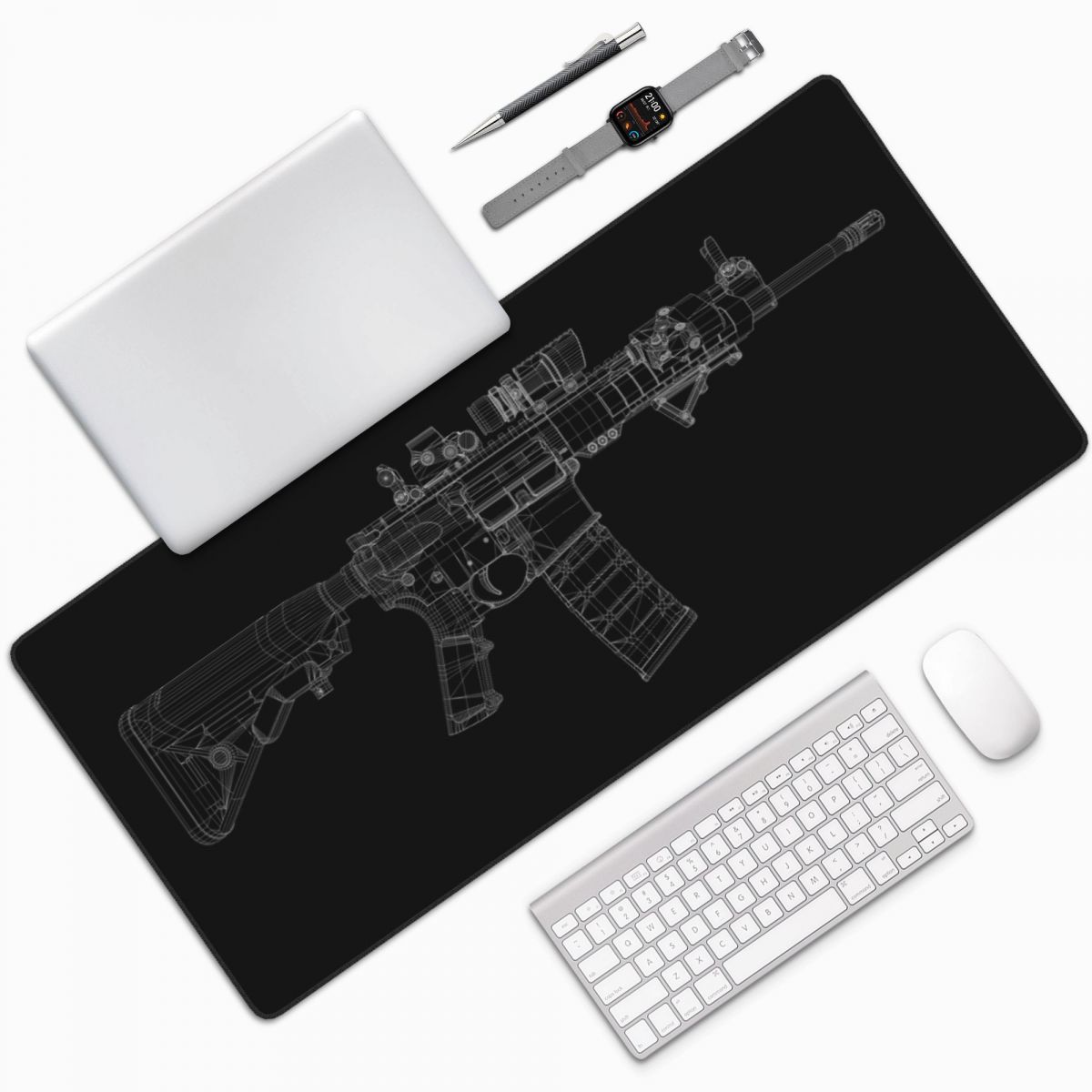 Tappetino per Mouse Grande con - Gaming Accessories Drawing recensione e prezzo